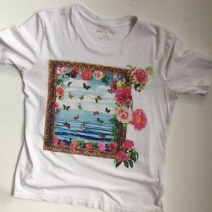 Johnny Was Butterfly Graphic T-shirt